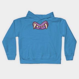 Monster mouth illustration Kids Hoodie